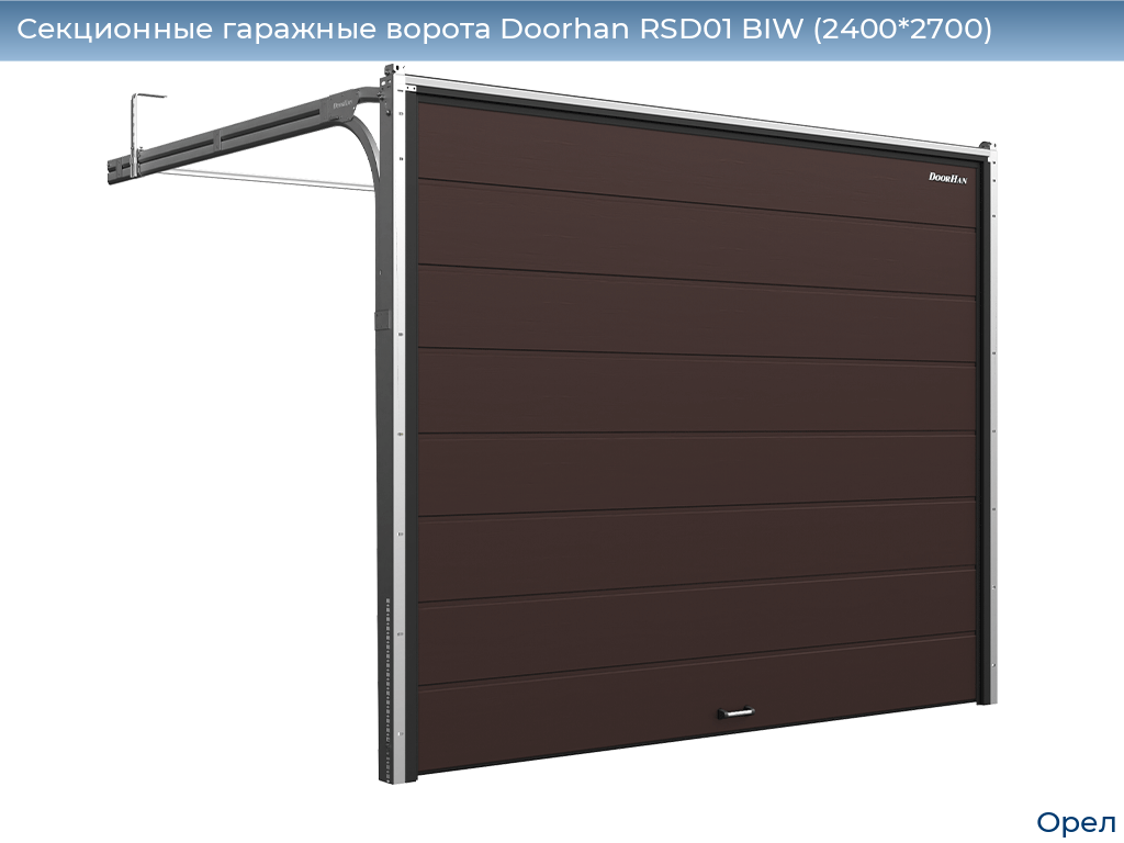 Секционные гаражные ворота Doorhan RSD01 BIW (2400*2700), orel.doorhan.ru
