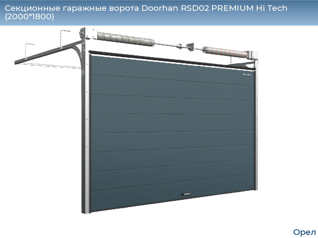 Секционные гаражные ворота Doorhan RSD02 PREMIUM Hi Tech (2000*1800), orel.doorhan.ru