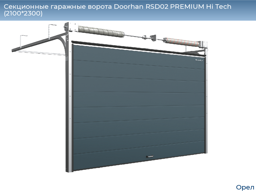 Секционные гаражные ворота Doorhan RSD02 PREMIUM Hi Tech (2100*2300), orel.doorhan.ru