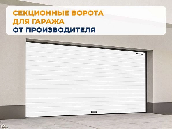 Секционные ворота 2500х2100 мм белые DoorHan RSD02, orel.doorhan.ru